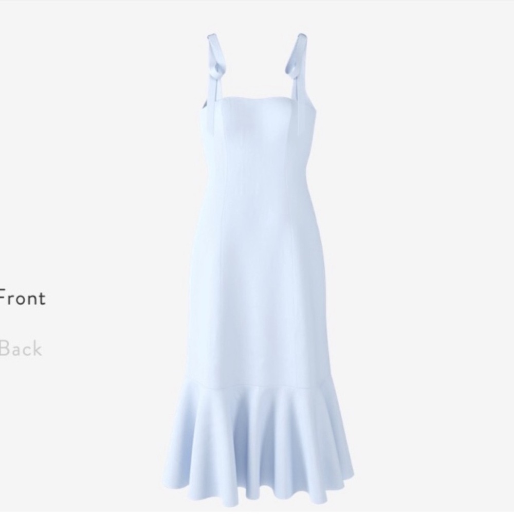 Fame and Partners Light Blue Midi Dress Size 0